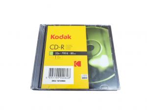 KODAK CD-R 52x 700MB 5-Pack Slim Case-Front 1