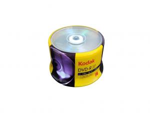 KODAK DVD-R 16x 4.7GB 50-Pack Cakebox-Front 2