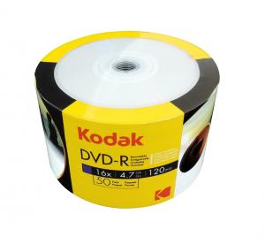 KODAK DVD-R 16x 4.7GB 50-Pack Cakebox-Front 2