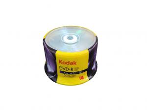 KODAK DVD-R 16x 4.7GB 50-Pack Cakebox-Front 1