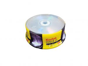 KODAK DVD-R 16x 4.7GB 25-Pack Cakebox White Inkjet Printable-Front 2