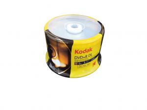 KODAK DVD+R DL 8x 8.5GB 50-Pack Cakebox-Front 1